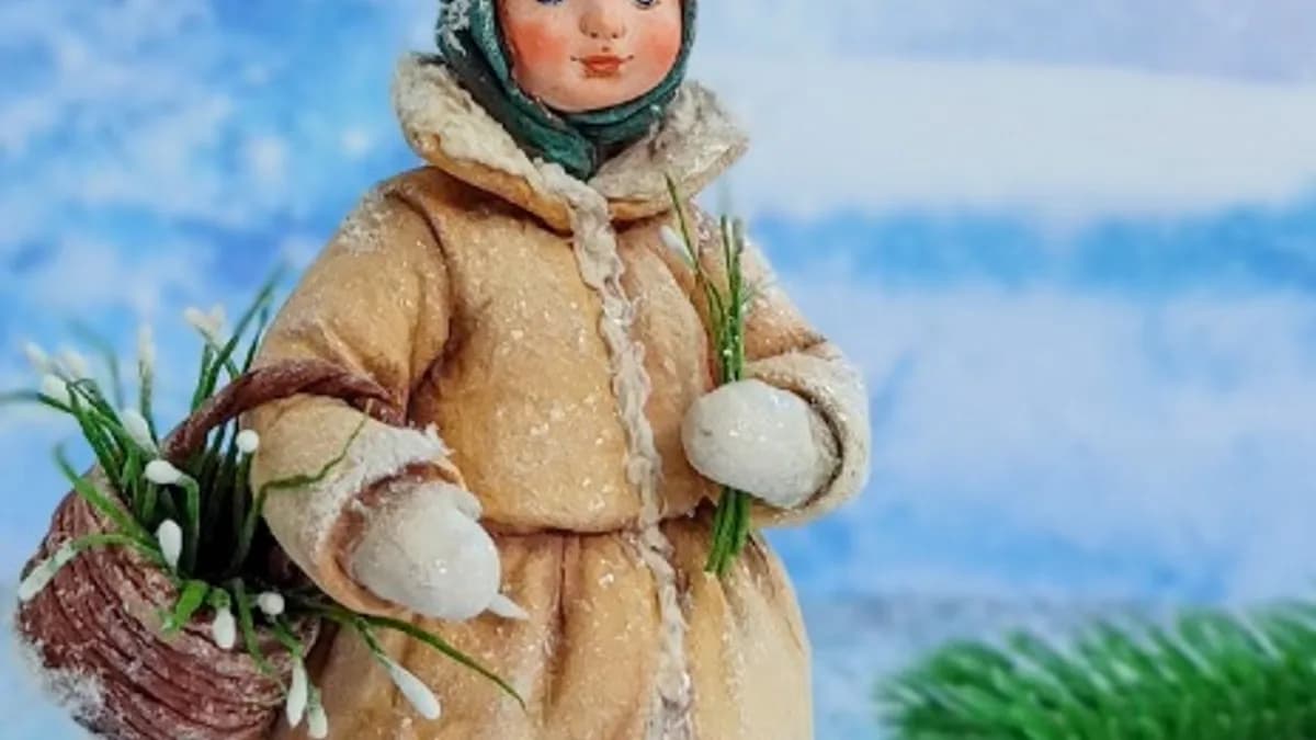 Обложка курса: Девочка с подснежниками (Наталия Шведова). Площадка: Складчина.biz