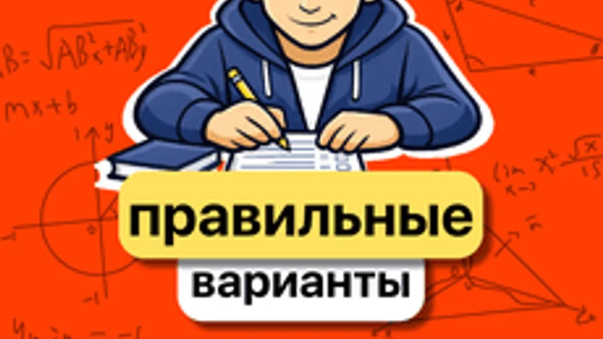 Обложка курса «ЕГЭ МАТЕМАТИКА 2027 - ПРАВИЛЬНЫЕ ВАРИАНТЫ» на Stepik