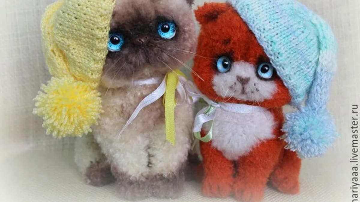 Обложка курса: Котята Анфиска и Барбариска (Мария Боровая). Площадка: Складчина.biz