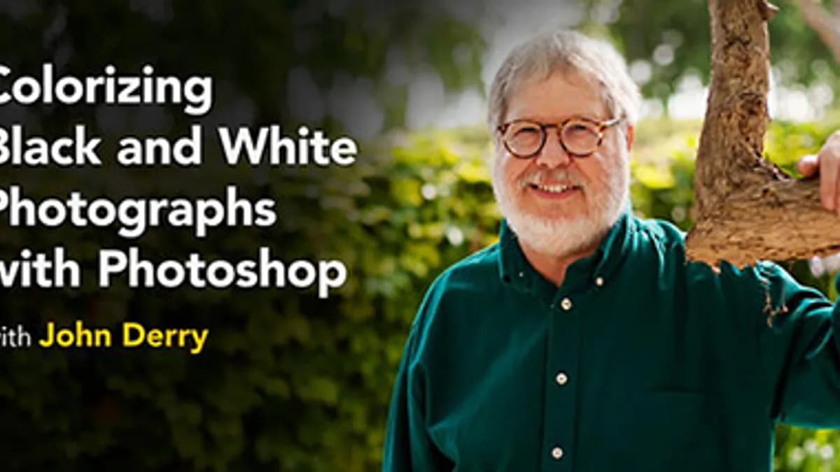 Обложка курса: Профессиональное раскрашивание черно-белой фотографии в Photoshop. Площадка: Складчик