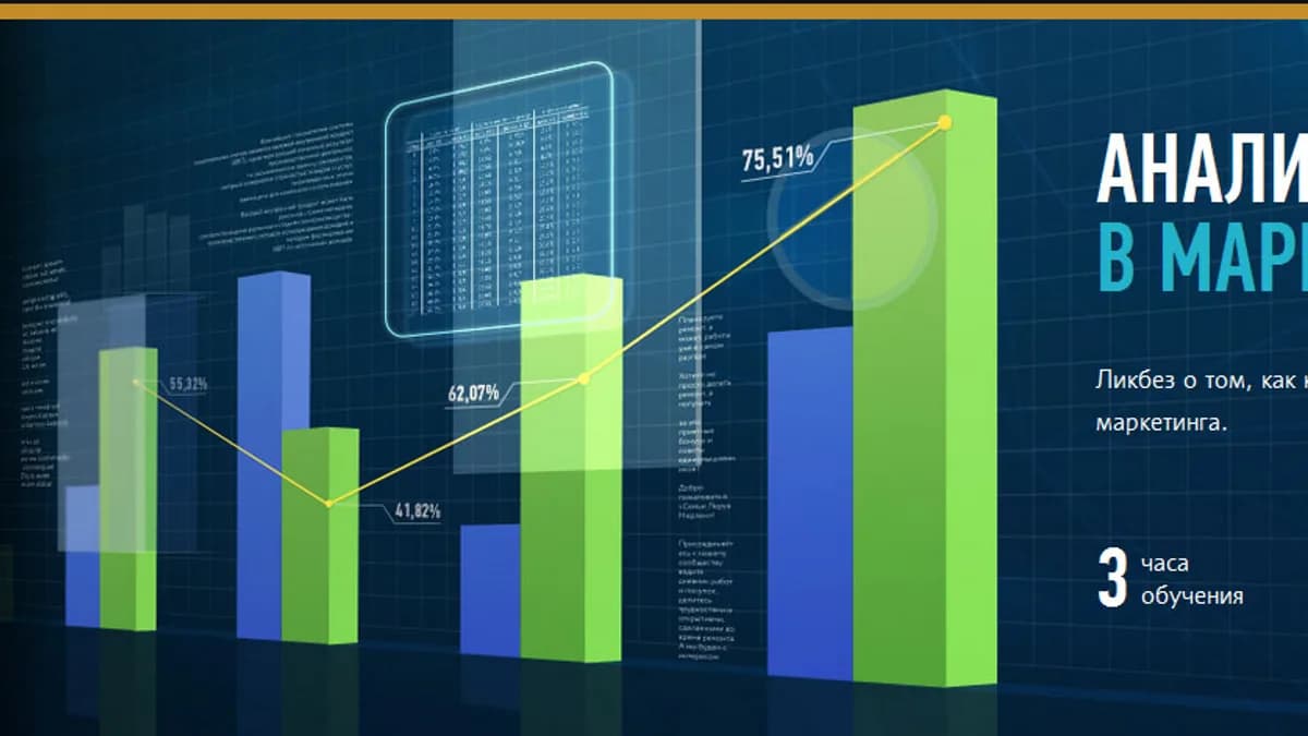 Обложка курса: profileschool. Аналитика и KPI в маркетинге. Площадка: Складчик