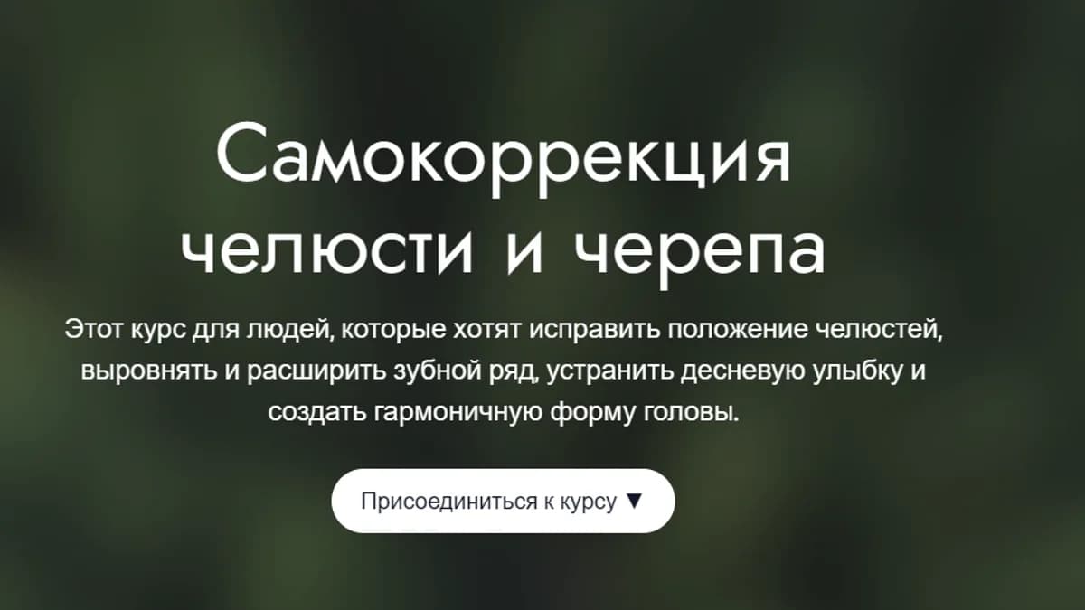 Обложка курса: Самокоррекция челюсти и черепа (Елена Гогдорчин). Площадка: Складчина.biz