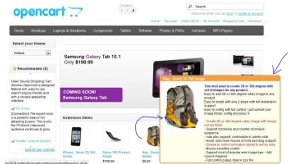 Обложка курса: Стильные динамические подсказки для продукта (OpenCart). Площадка: Складчик