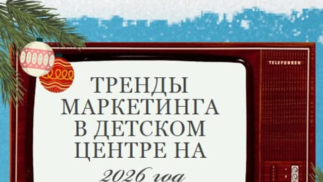 Обложка курса: Тренды маркетинга в детском центре на 2026 год (Полина Заозёрская). Площадка: Складчина.biz