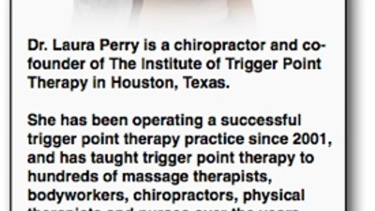 Обложка курса: Trigger Point Therapist. Терапия триггерных точек + перевод (Dr. Laura Perry). Площадка: Складчина.biz