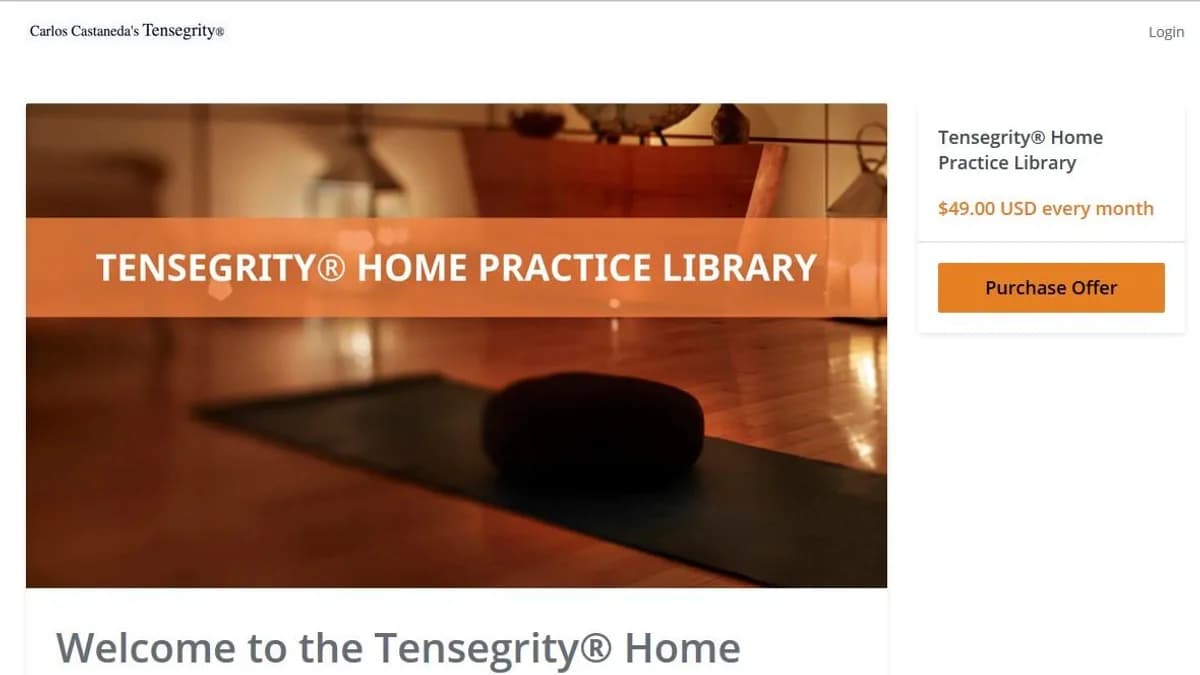 Обложка курса: Видео библиотека Tensegrity (К.Кастанеда). Площадка: Складчик