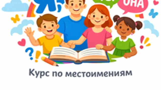 Обложка курса ««Я, ТЫ, ОН/ОНА — вместе дружная семья!»» на Stepik