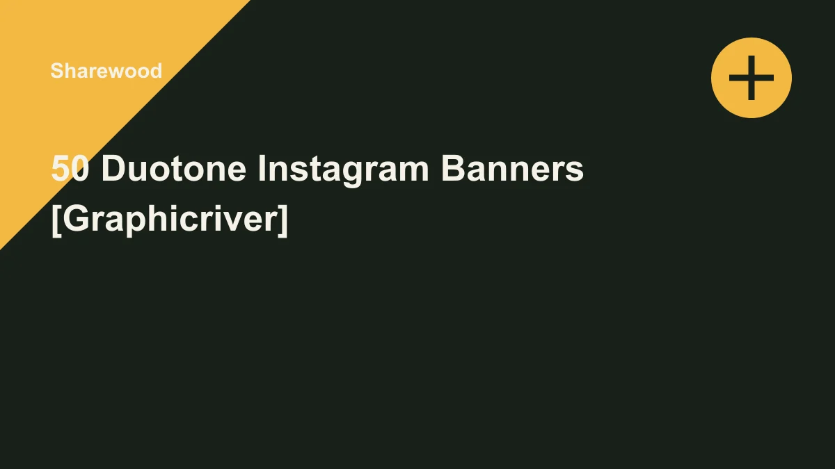 Обложка курса: 50 Duotone Instagram Banners [Graphicriver]. Площадка: Sharewood