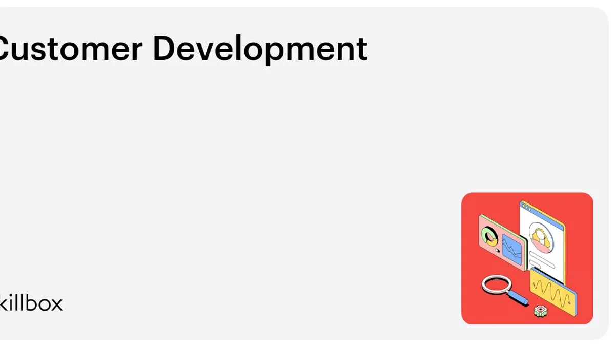 Обложка курса «Customer Development» на Skillbox