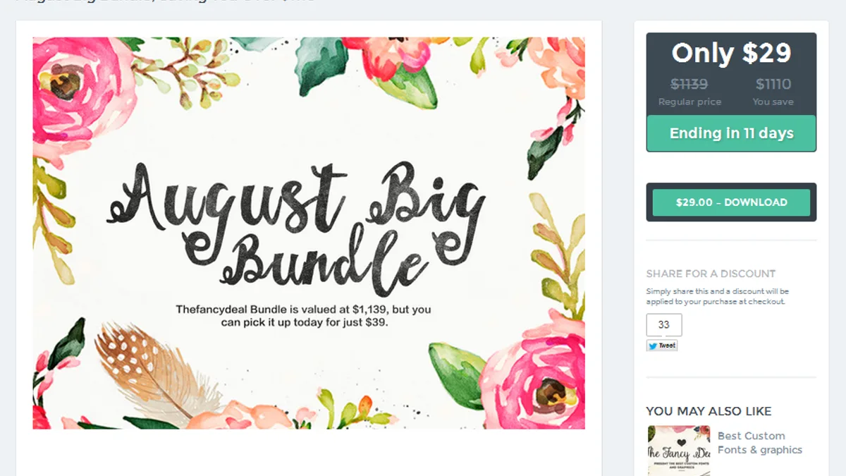 Обложка курса: [Графика] August Big Bundle от Fancy Deal. Площадка: Складчик