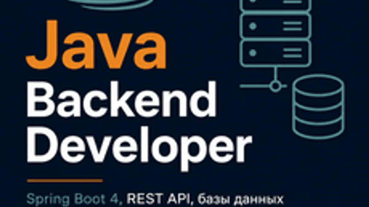 Обложка курса «Java Backend Developer: Spring Boot 4, REST API, базы данных» на Stepik