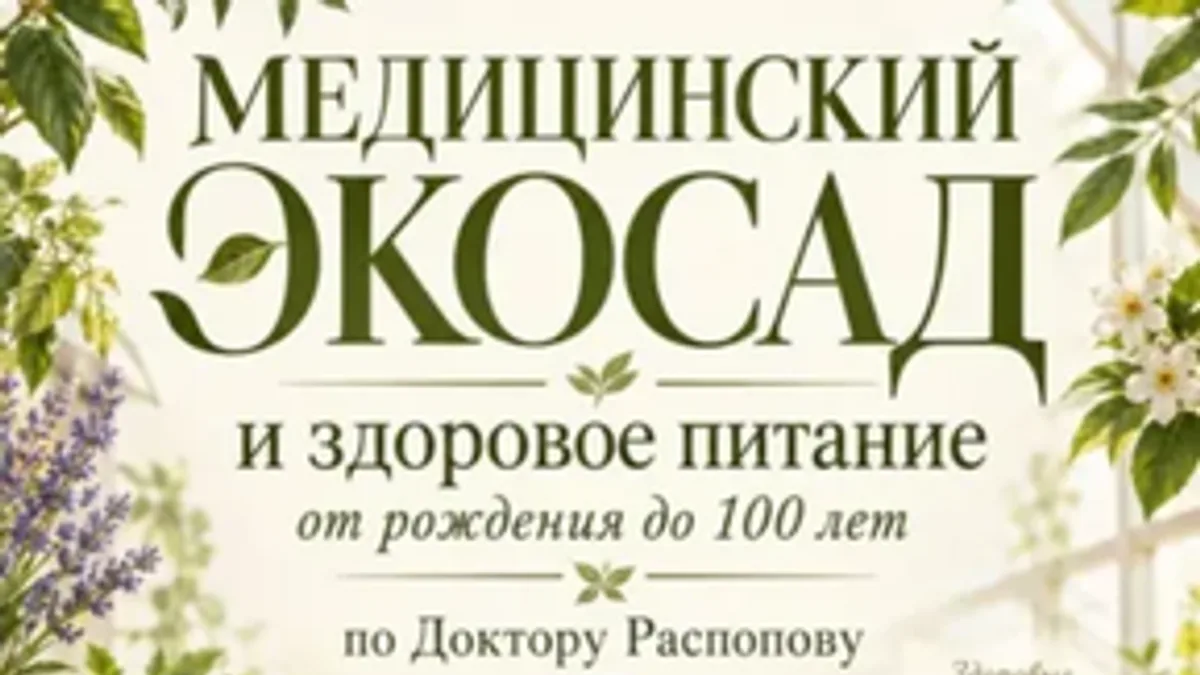 Обложка курса: Медицинский экосад и здоровое питание от рождения до 100 лет по Доктору Распопову [Геннадий Распопов]. Площадка: Складчик
