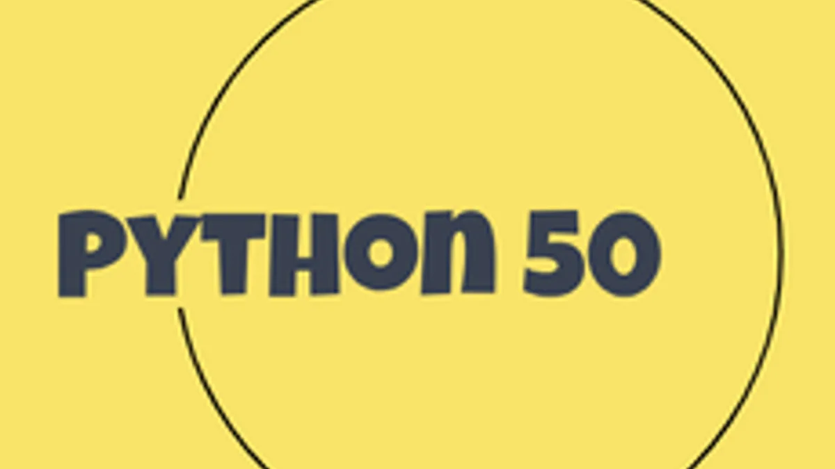 Обложка курса «Python в нескучных примерах (50)» на Stepik