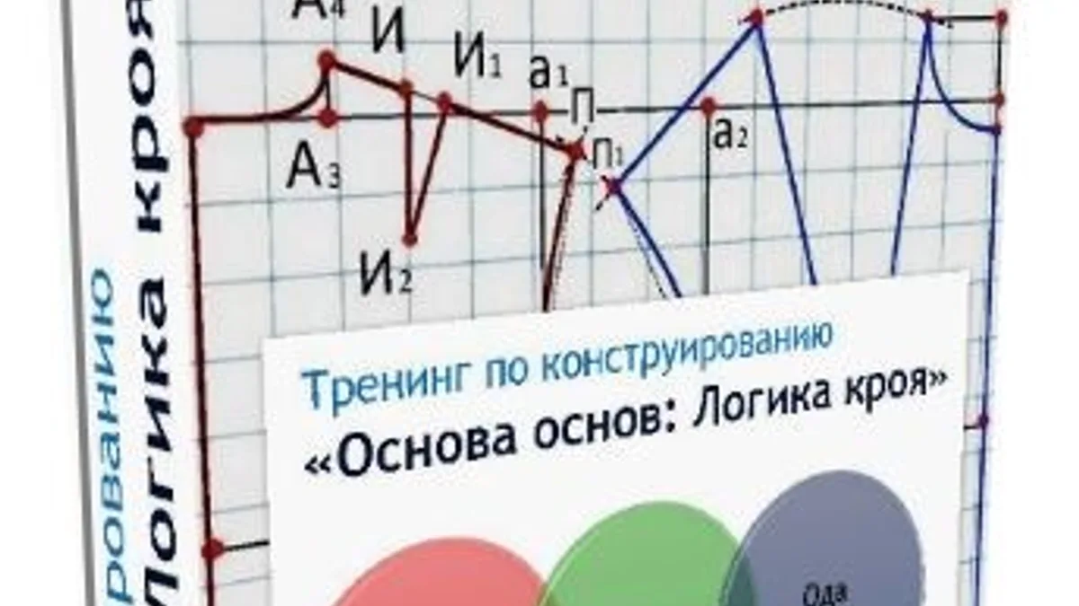 Обложка курса: Тренинг по конструированию «Основа основ. Логика кроя», второй поток (Лариса Клепачева). Площадка: Складчина.biz